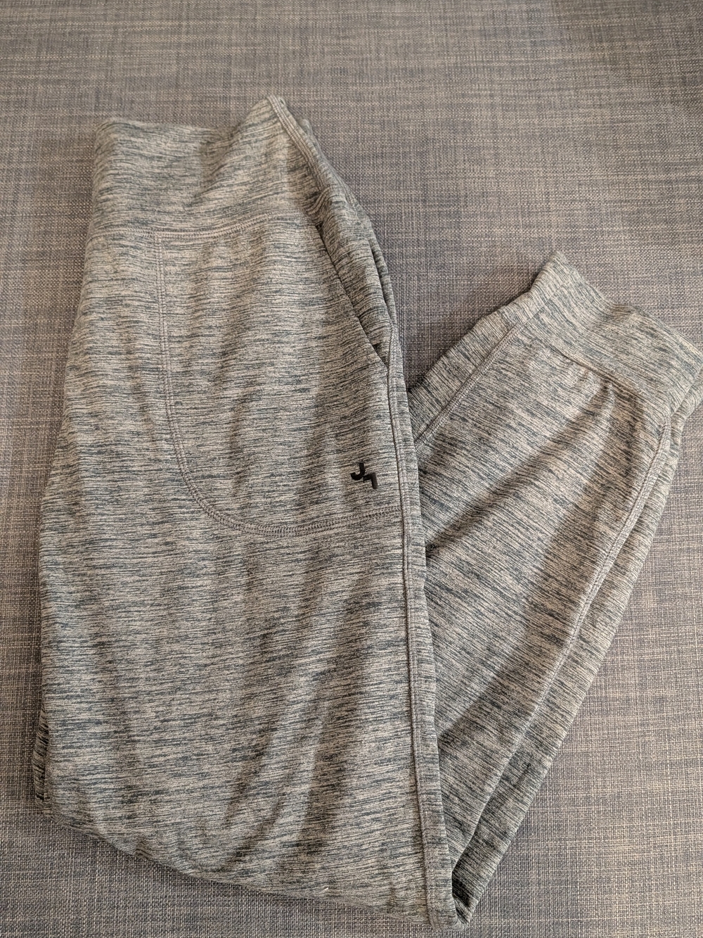 JoyLab Light Heather Gray Zip-Up Jumpsuit - XS